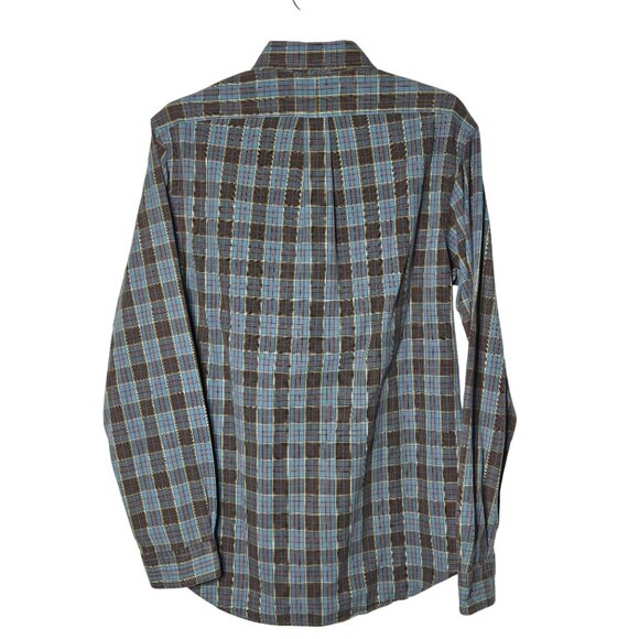 Ralph Lauren Mens Plaid Button-Down Shirt Size Medium Preppy Career Business - Picture 2 of 9
